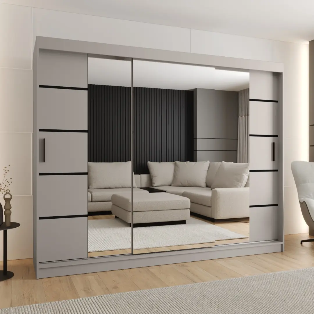 Rubino V4 Sliding Door Wardrobe 250cm - Image 5