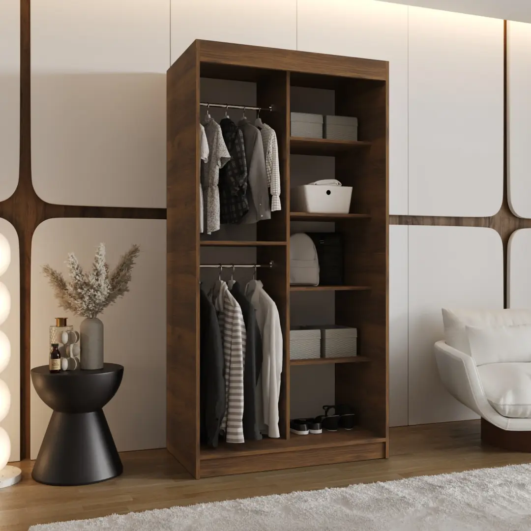 Rubino Y Sliding Door Wardrobe 100cm - Image 2