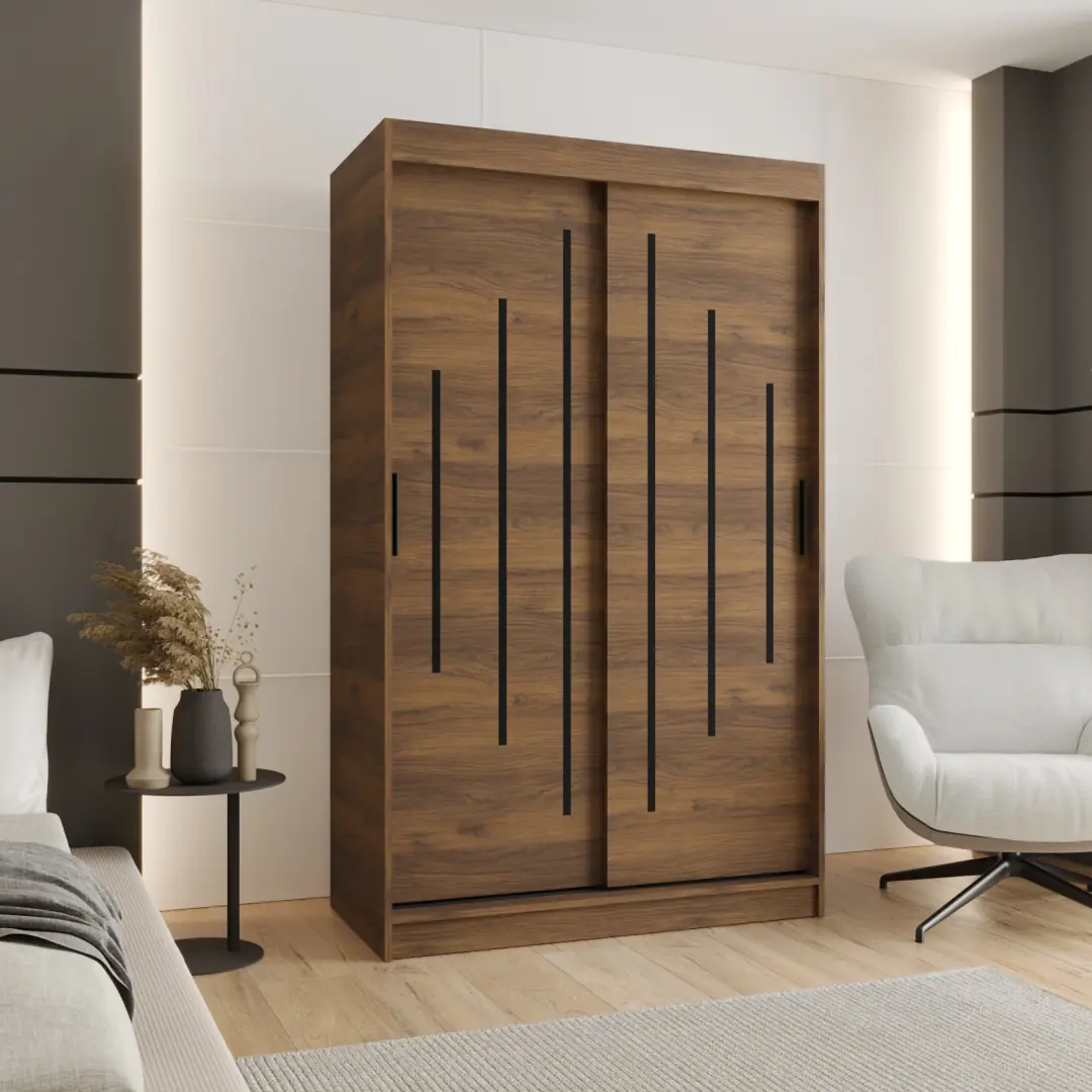 Rubino Y Sliding Door Wardrobe 120cm