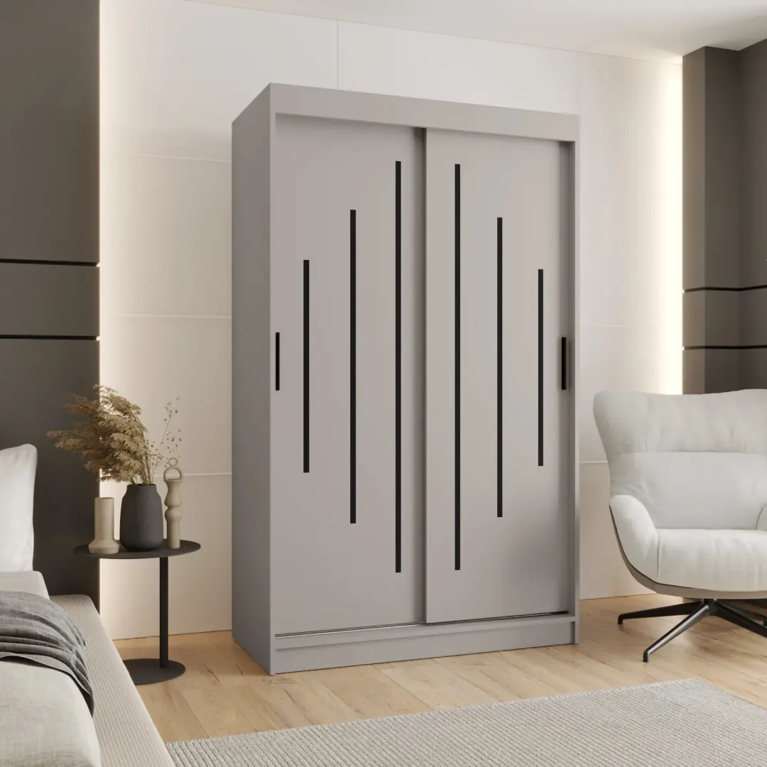 Rubino Y Sliding Door Wardrobe 120cm - Image 5