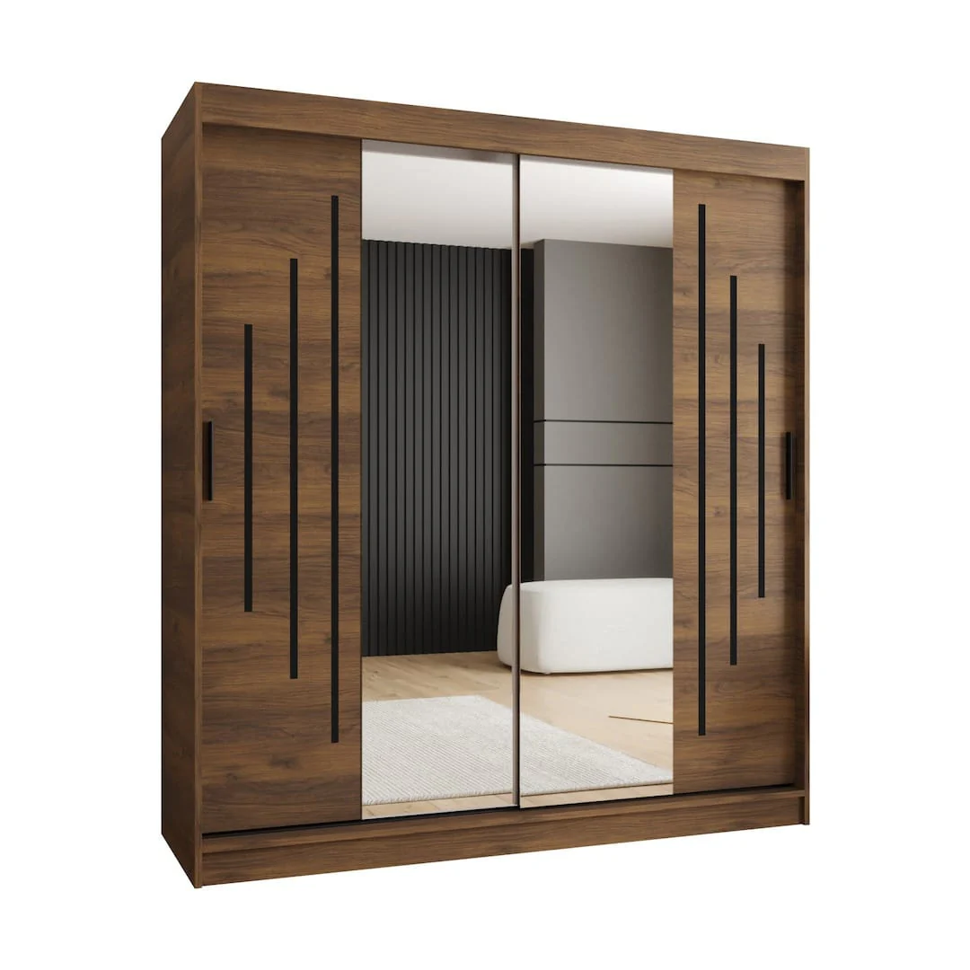 Rubino Y1 Sliding Door Wardrobe 180cm - Image 4