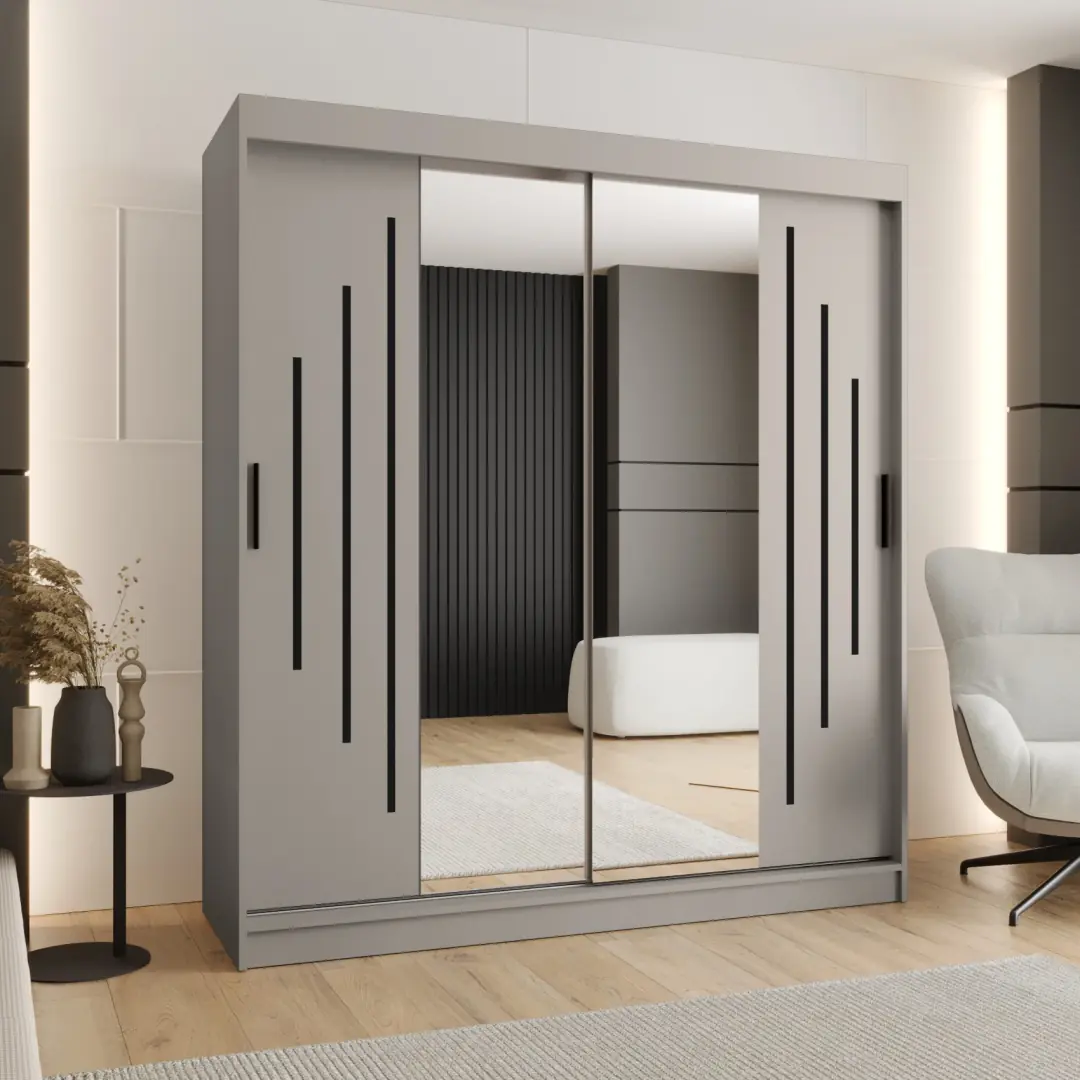 Rubino Y1 Sliding Door Wardrobe 180cm - Image 5