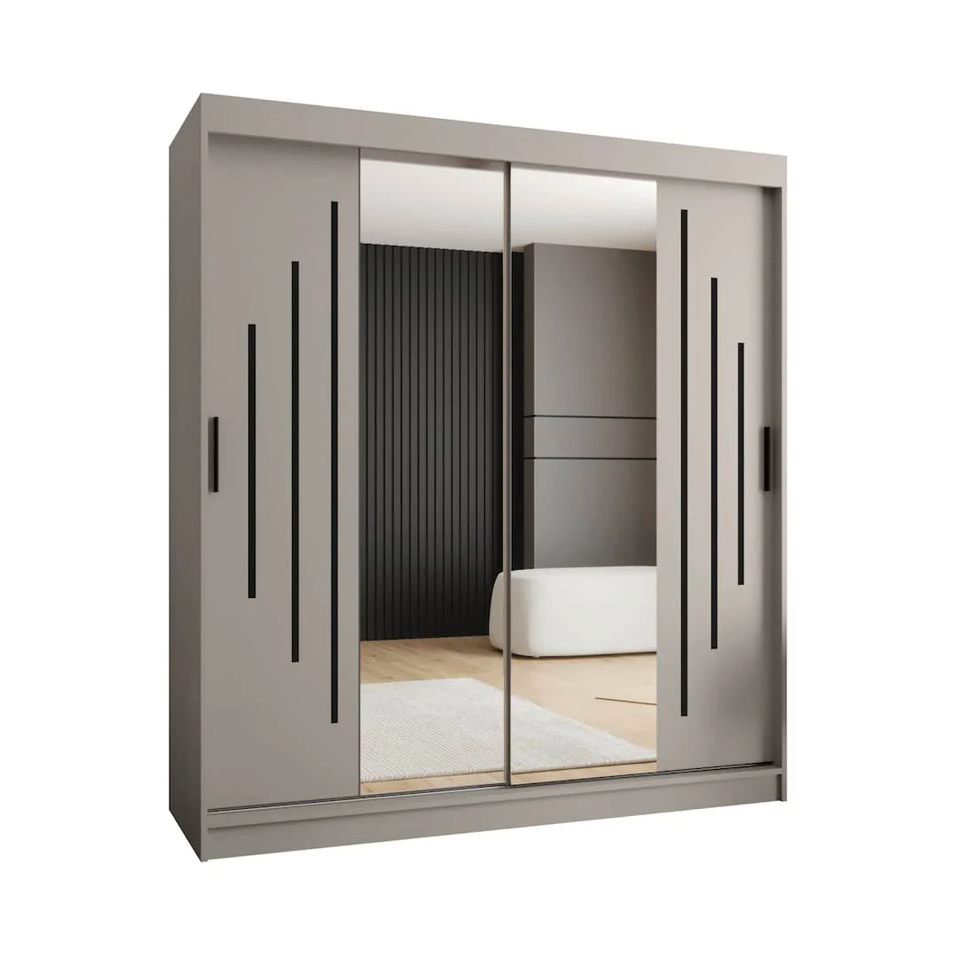Rubino Y1 Sliding Door Wardrobe 180cm - Image 8