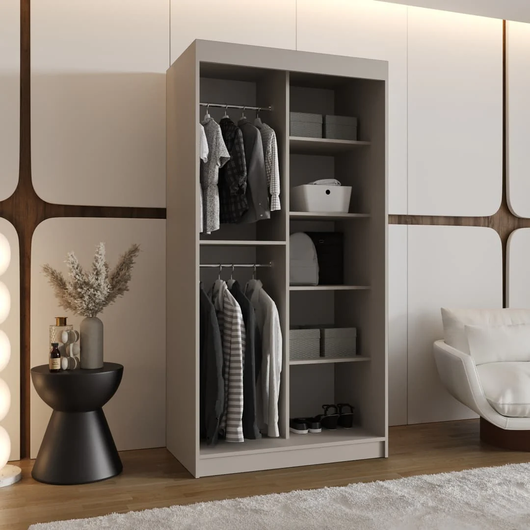 Milo Sliding Door Wardrobe 100cm - Image 11