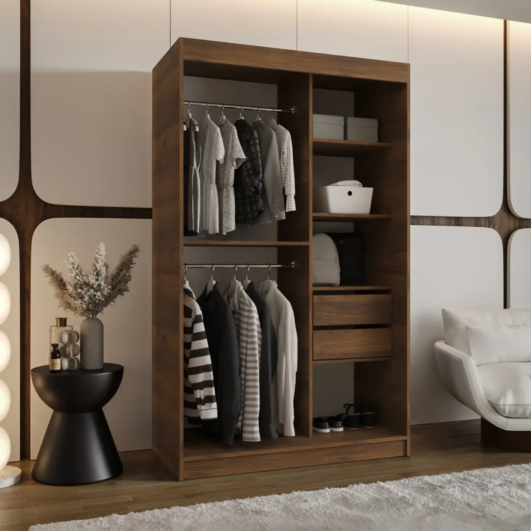 Rubino Y2 Sliding Door Wardrobe 120cm - Image 3