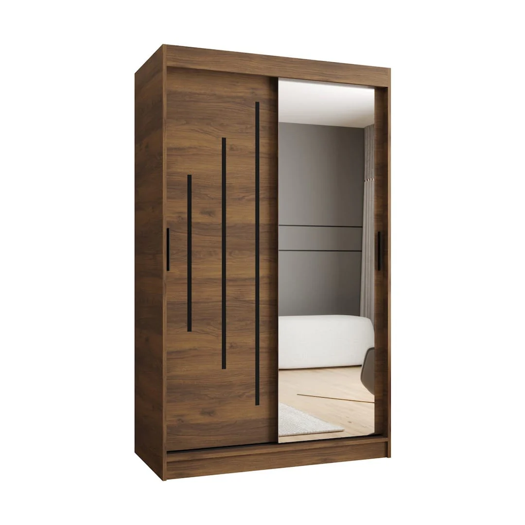 Rubino Y2 Sliding Door Wardrobe 120cm - Image 4
