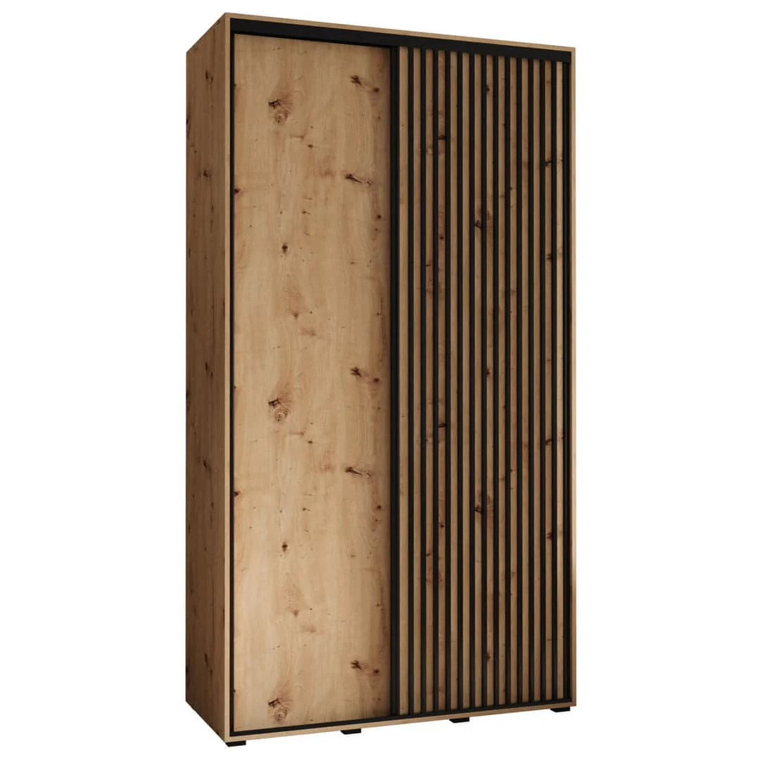Sapporo I Sliding Door Wardrobe 130cm - Image 2