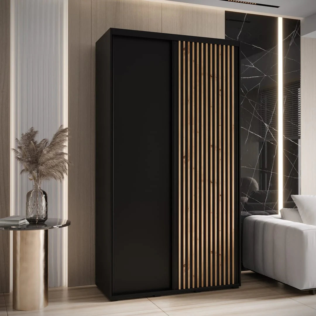 Sapporo I Sliding Door Wardrobe 130cm - Image 8