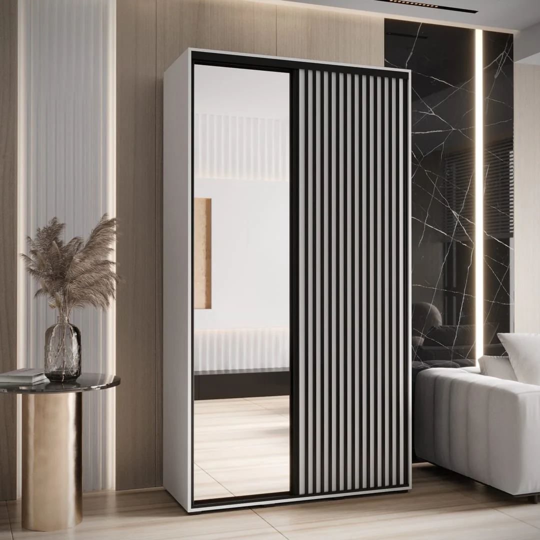 Sapporo II Sliding Door Wardrobe 130cm - Image 5