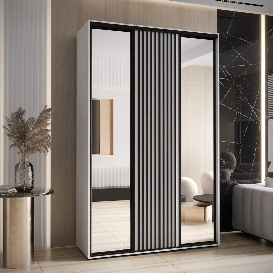 Sapporo II Sliding Door Wardrobe 150cm - Image 8
