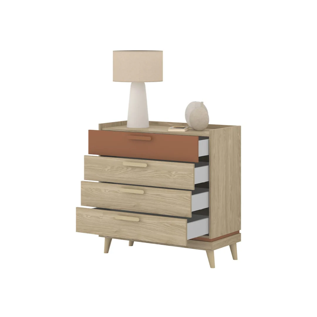 Scandi Chest Of Drawers 90cm - Image 8