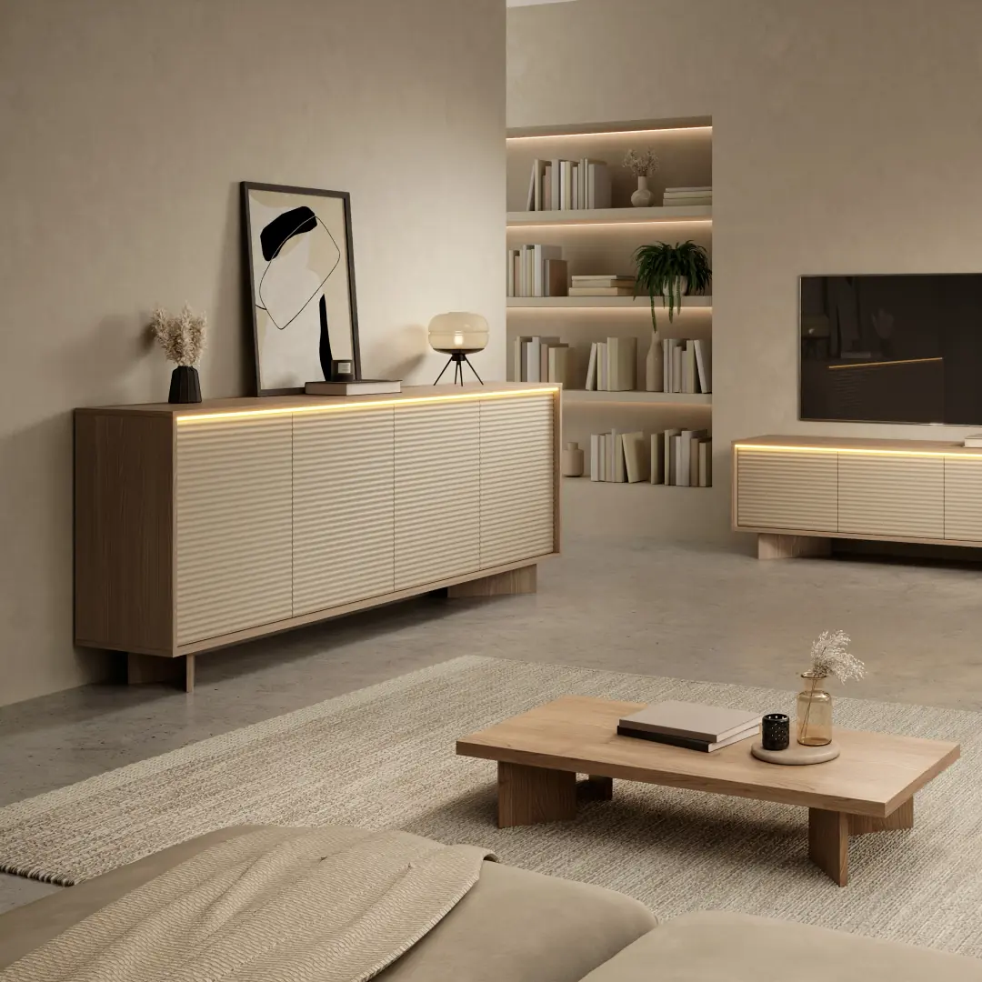 Semi TV Cabinet 154cm - Image 6