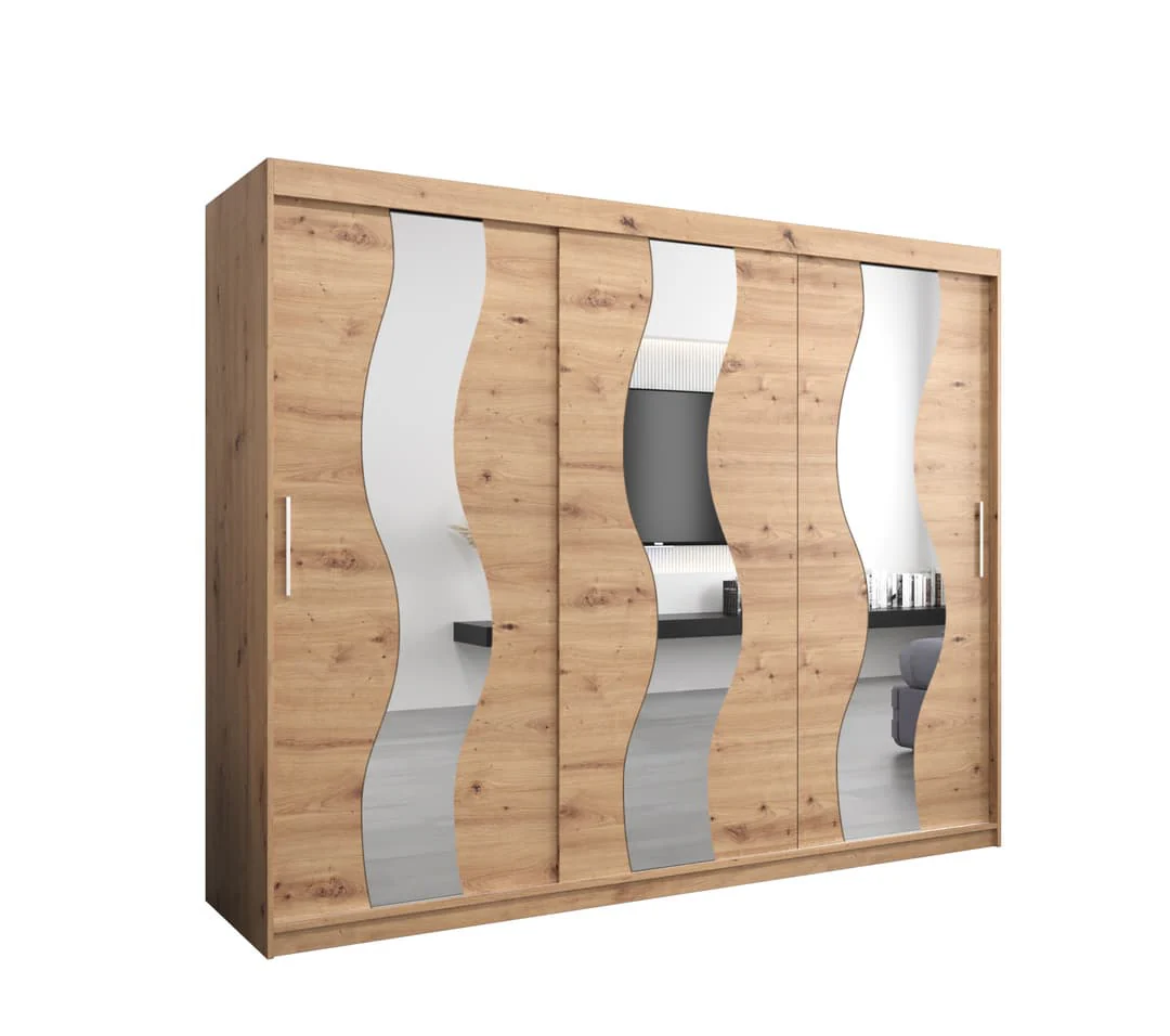 Seville Sliding Door Wardrobe 250cm - Image 6
