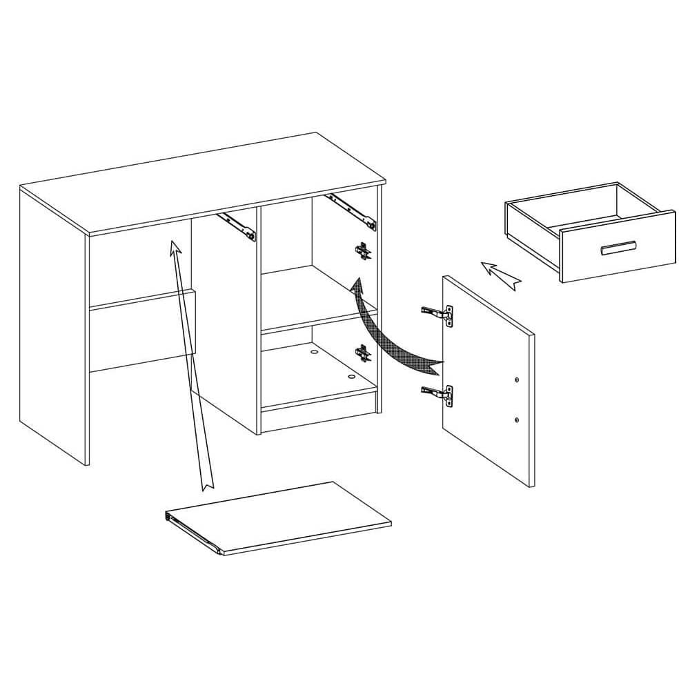 Smyk II SM-08 Computer Desk 110cm - Image 3
