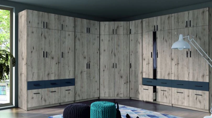 Snow 06 Corner Wardrobe 117cm - Image 6