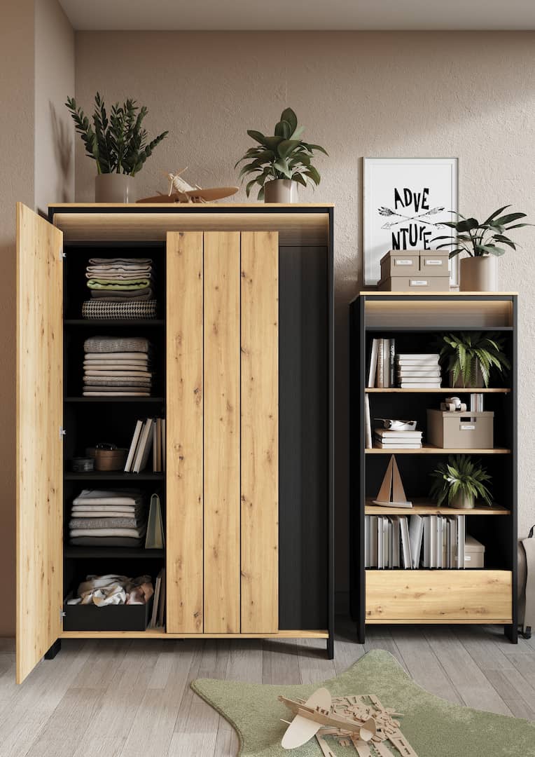 Spot SP-01 Hinged Wardrobe 123cm - Image 3