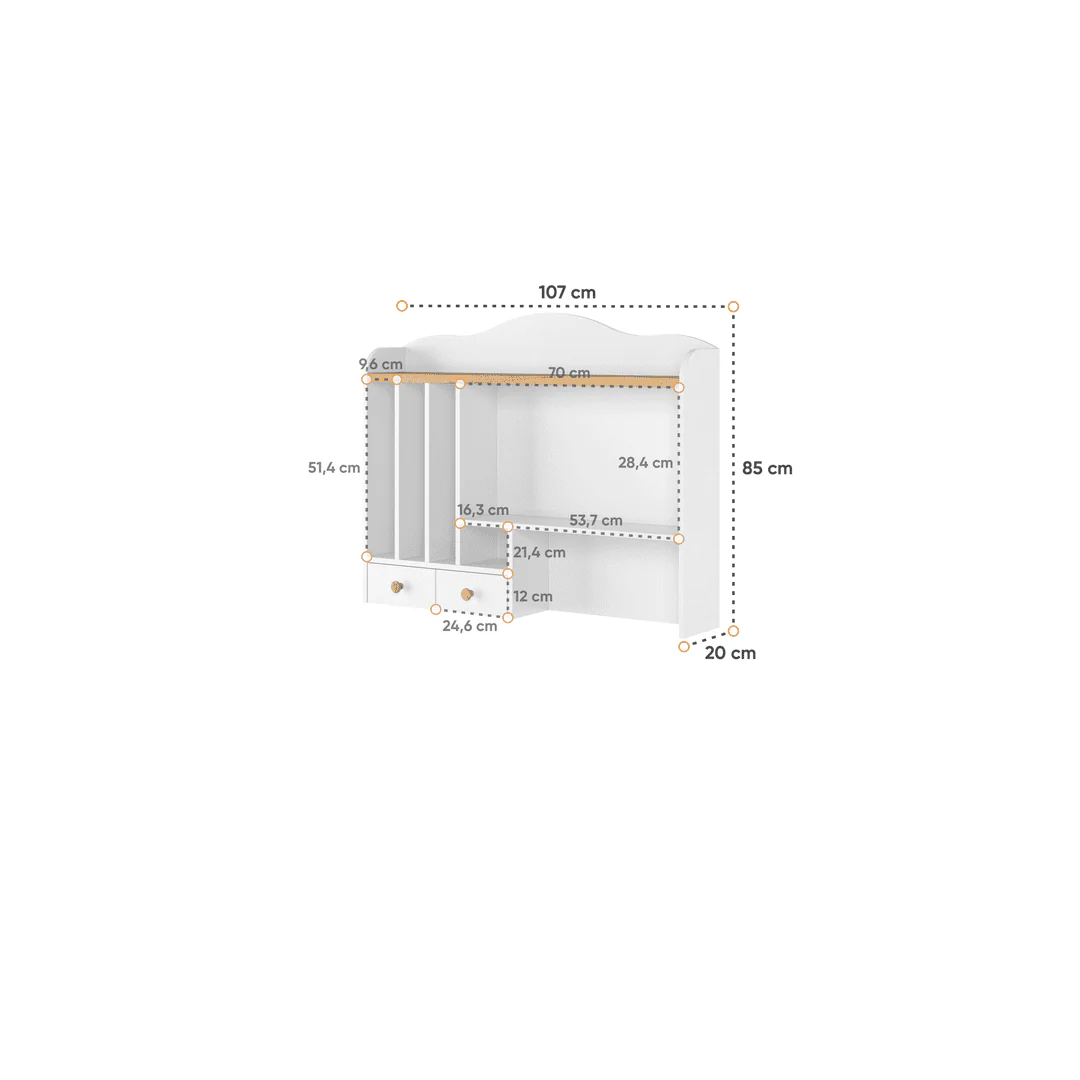 Story SO-04 Desk Hutch 107cm - Image 17