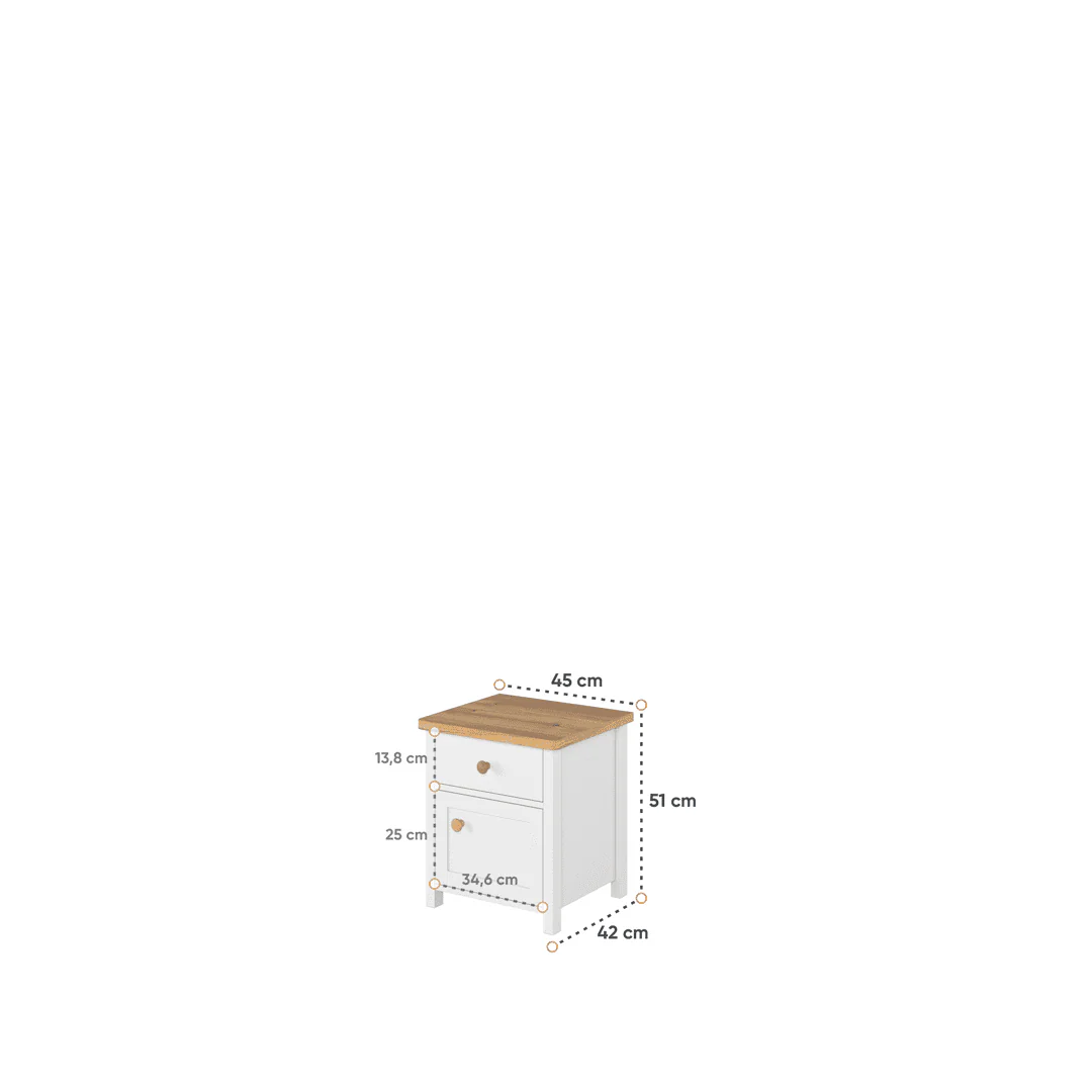 Story SO-07 Bedside Cabinet 45cm - Image 14
