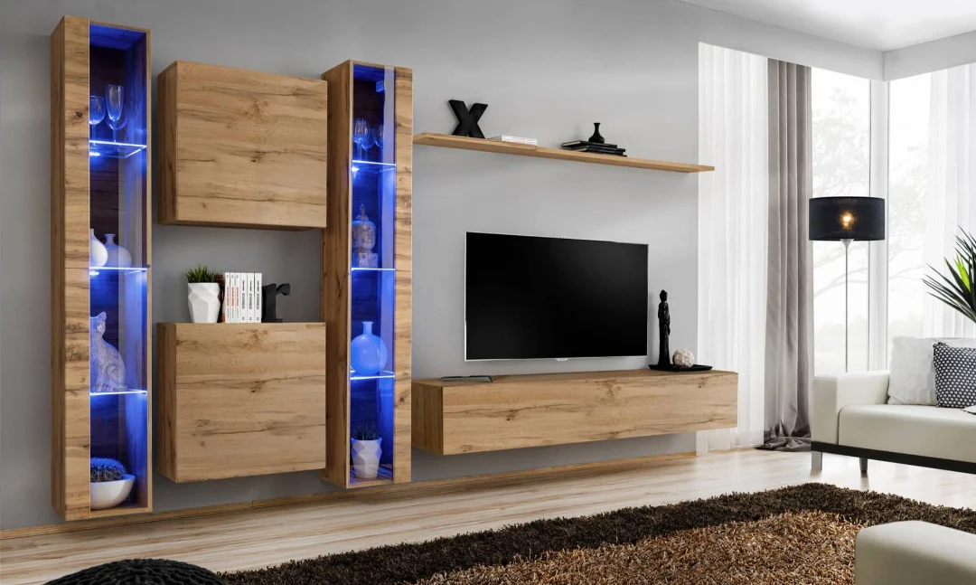 Switch XVI Entertainment Unit For TVs Up To 75"