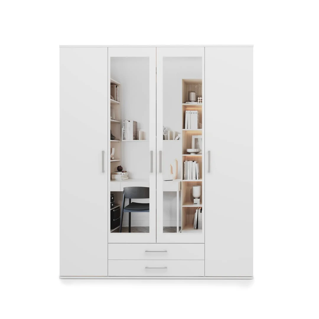 Taby Hinged Door Wardrobe 162cm - Image 7