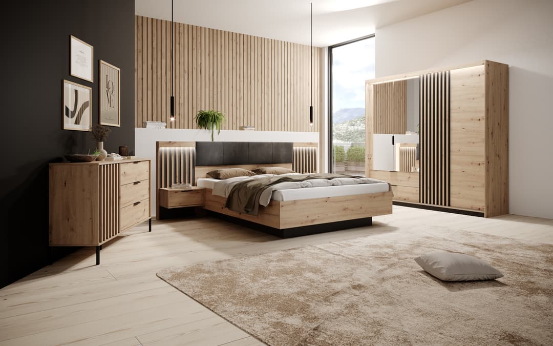 Tally Hinged Door Wardrobe 220cm - Image 6