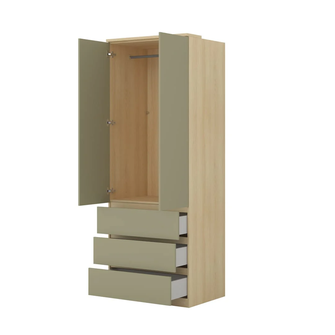 Terra 68 Hinged Door Wardrobe 80cm - Image 10