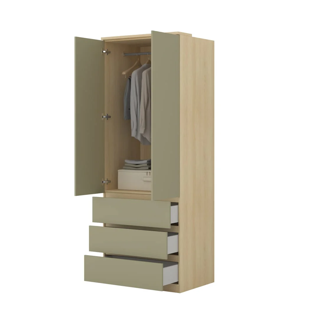 Terra 68 Hinged Door Wardrobe 80cm - Image 11