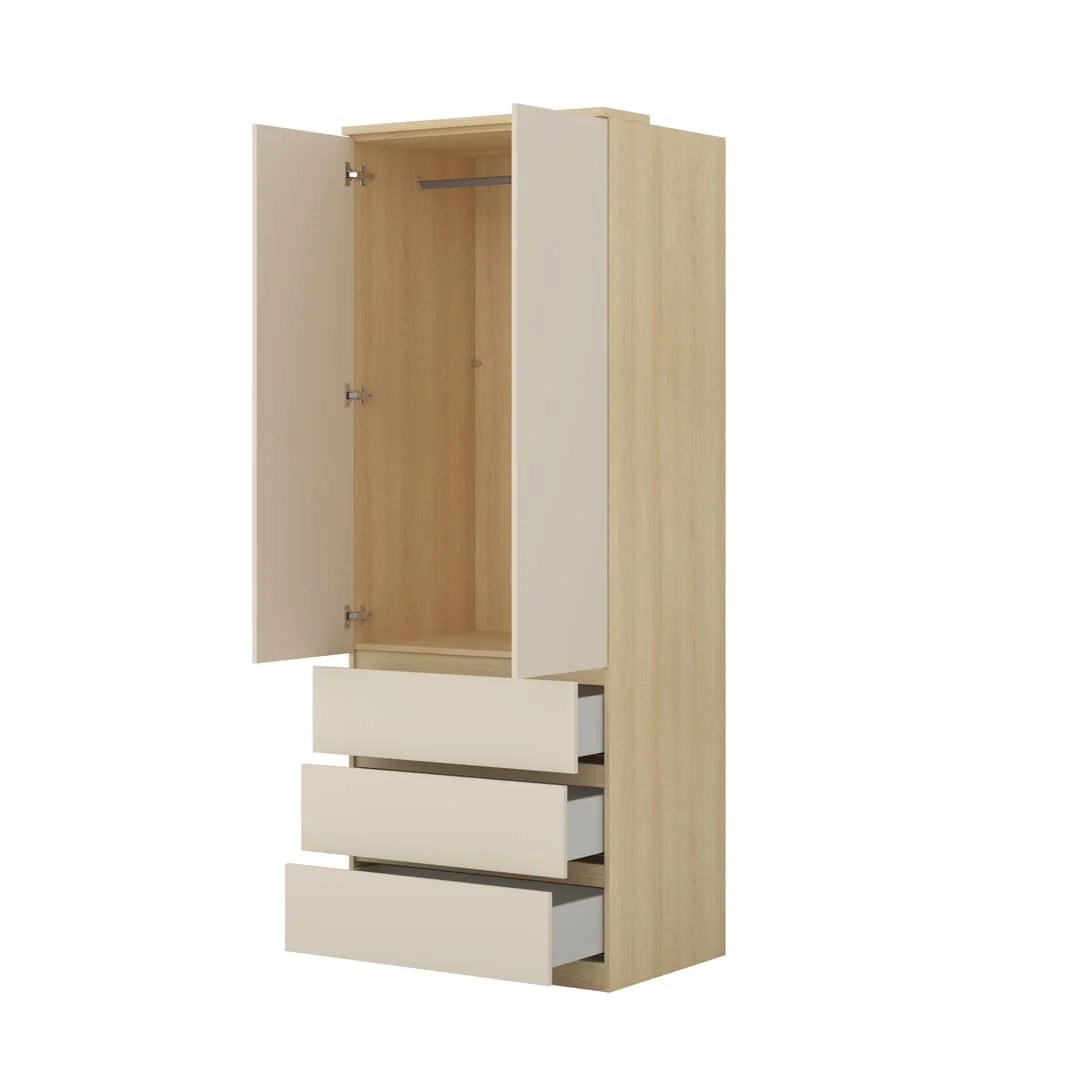 Terra 68 Hinged Door Wardrobe 80cm - Image 3