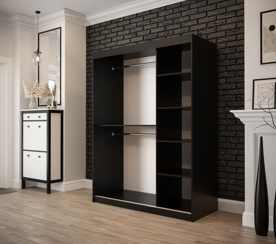 Tilburg I Sliding Door Wardrobe 150cm - Image 3