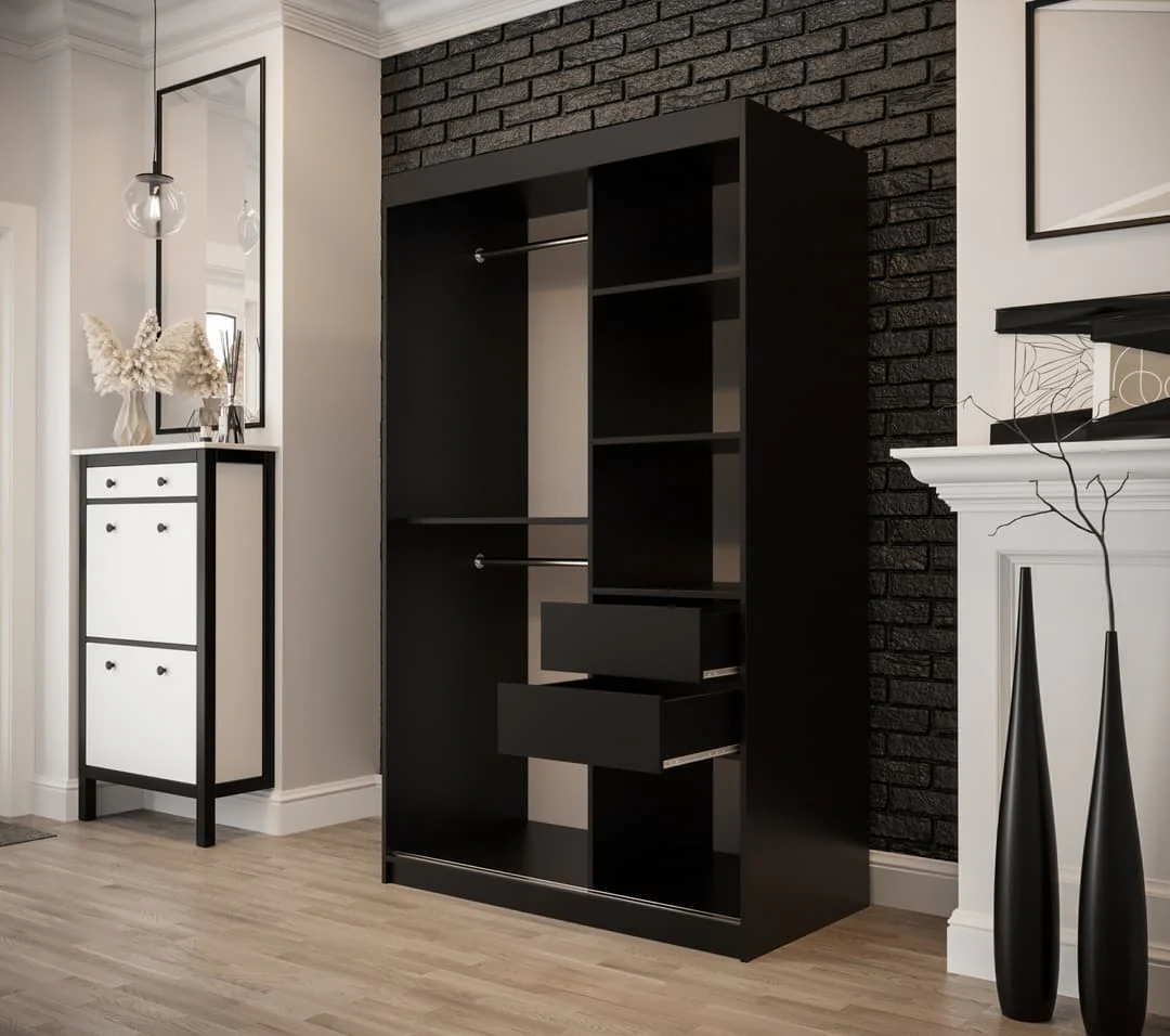 Tilburg Sliding Door Wardrobe 120cm - Image 4