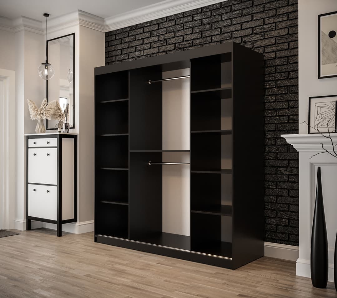 Tilburg Sliding Door Wardrobe 180cm - Image 3