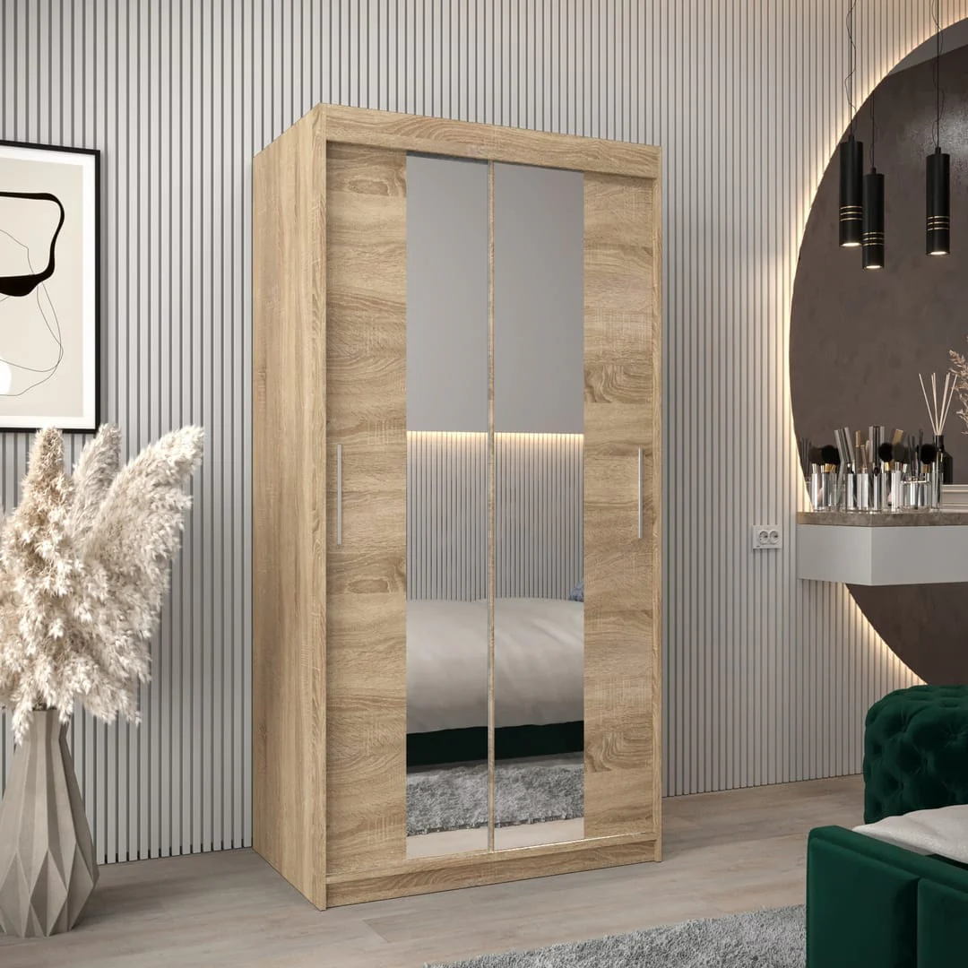Tokyo I Sliding Door Wardrobe 100cm - Image 13