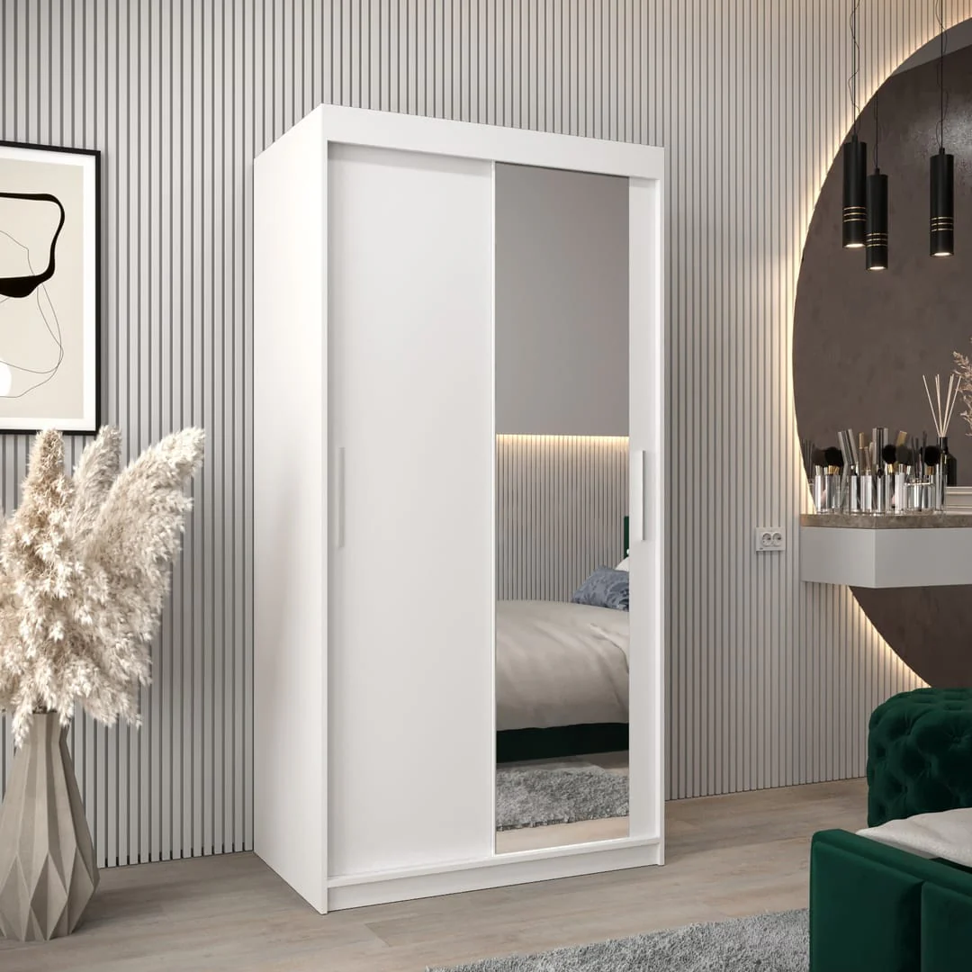 Tokyo II Sliding Door Wardrobe 100cm - Image 9