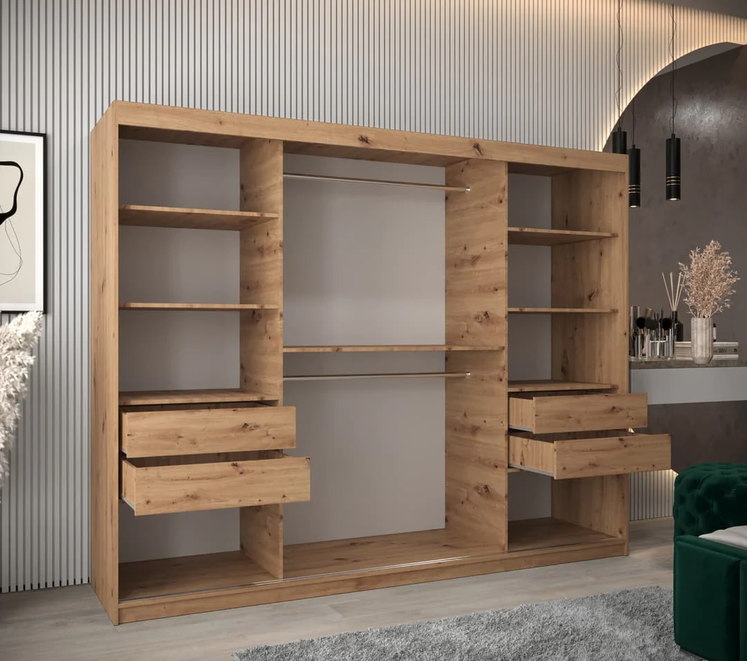 Tokyo Sliding Door Wardrobe 250cm - Image 8
