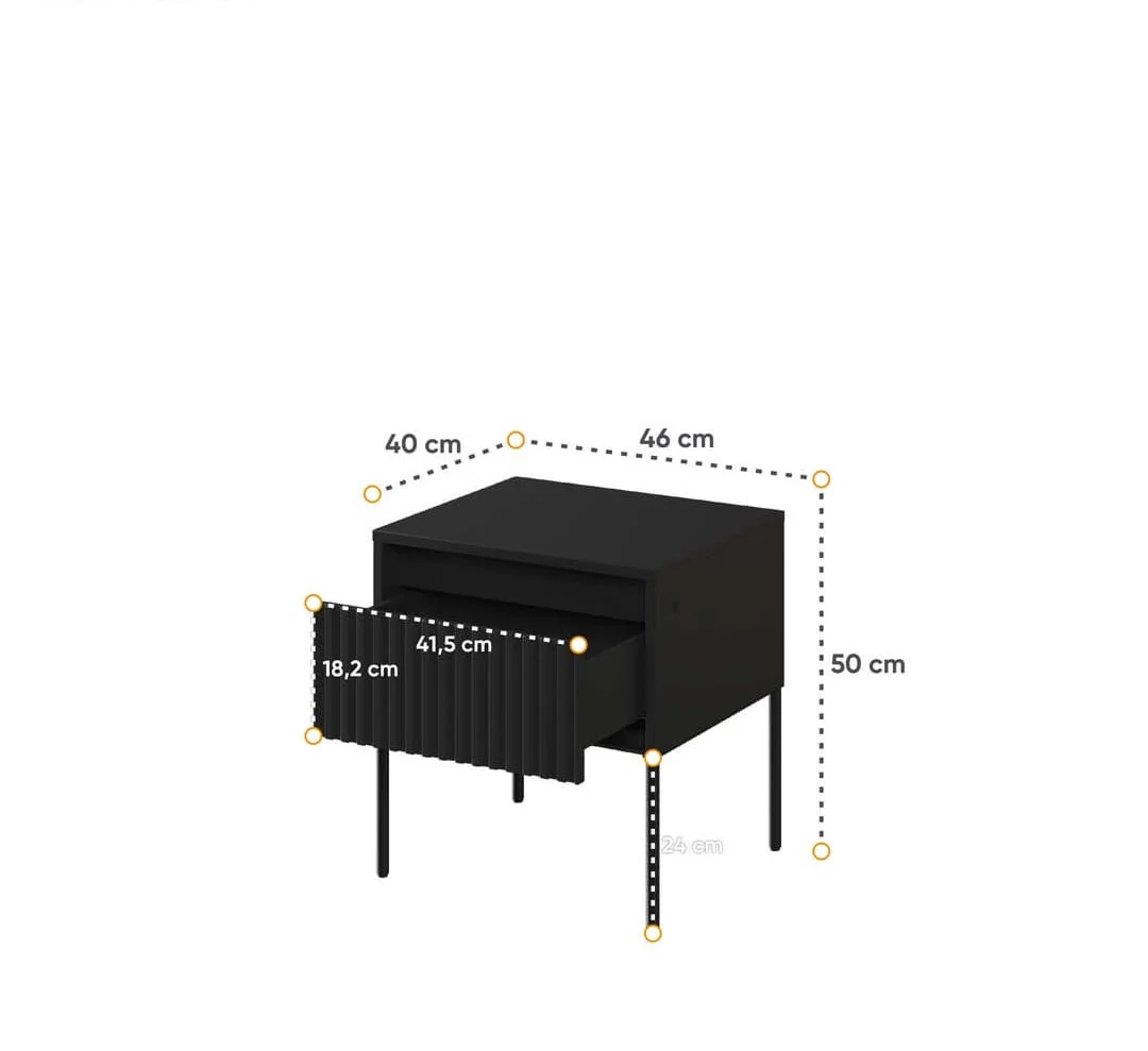 Trend TR-10 Bedside Cabinet 46cm - Image 7