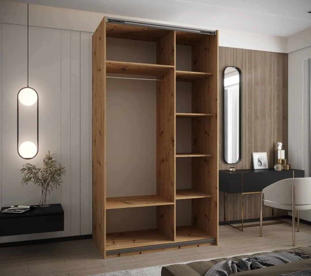 Trosa II Sliding Door Wardrobe 140cm - Image 3