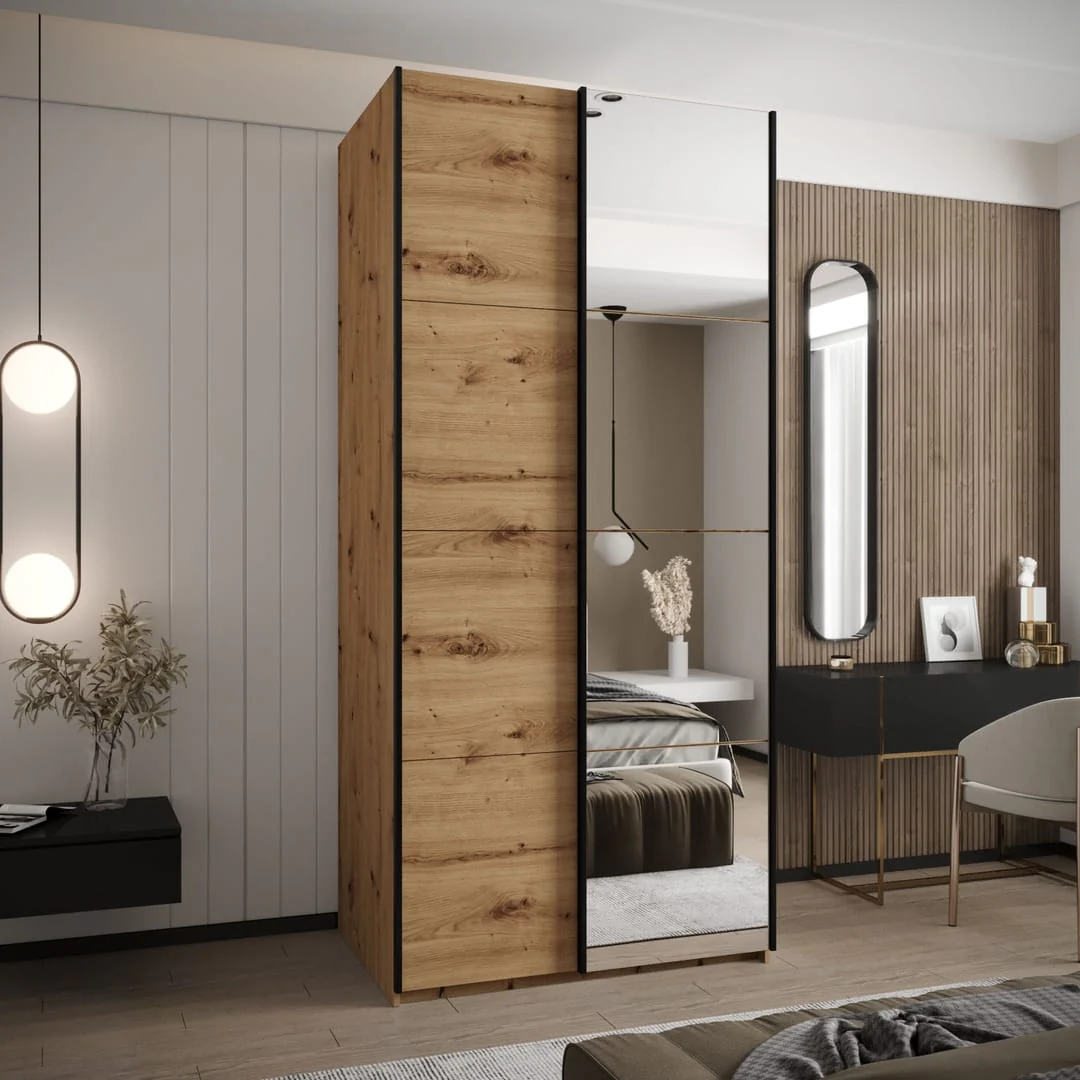 Trosa III Sliding Door Wardrobe 110cm - Image 3