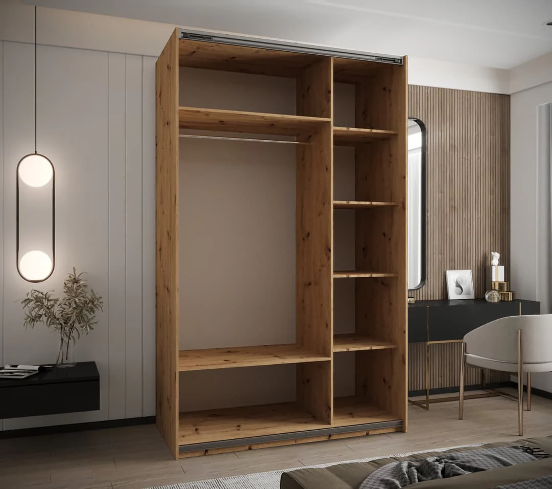Trosa III Sliding Door Wardrobe 150cm - Image 5