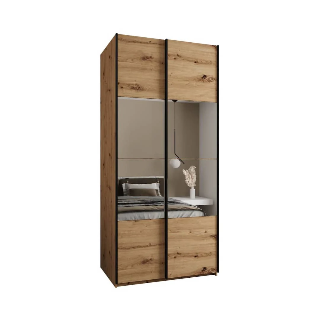 Trosa IV Sliding Door Wardrobe 100cm - Image 2