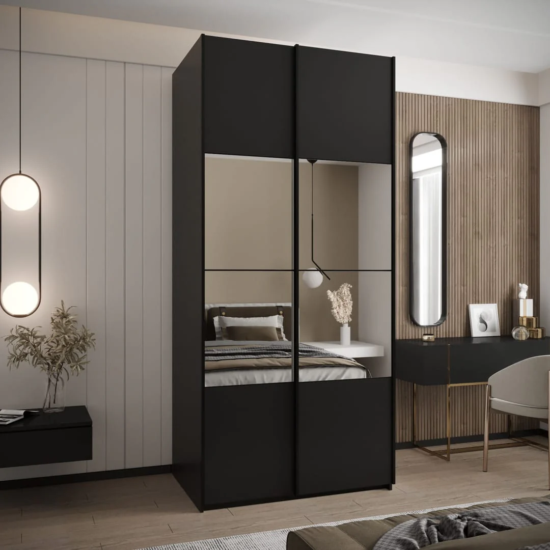 Trosa IV Sliding Door Wardrobe 100cm - Image 7