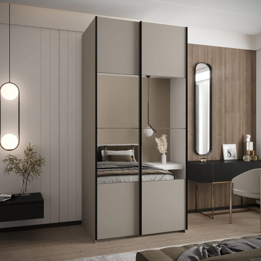 Trosa IV Sliding Door Wardrobe 100cm - Image 9