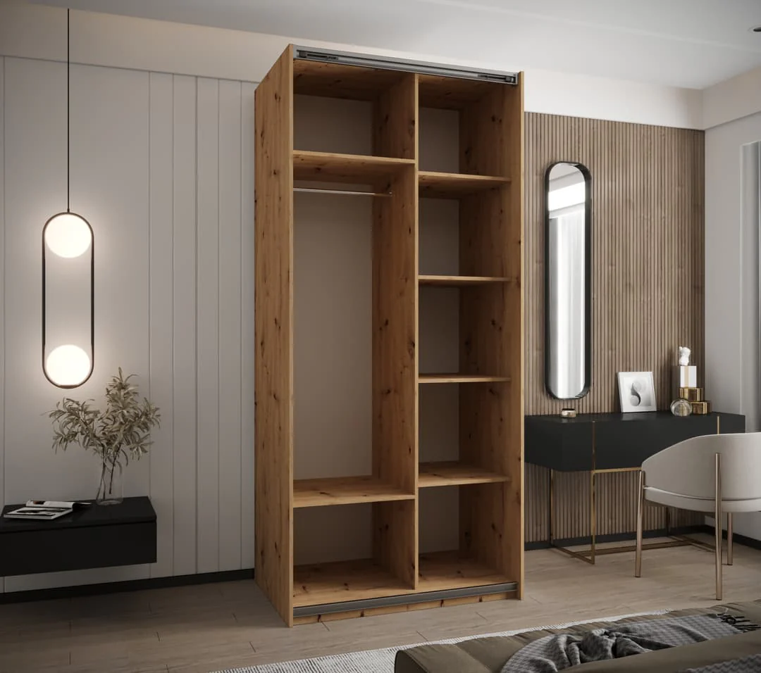 Trosa IV Sliding Door Wardrobe 120cm - Image 5