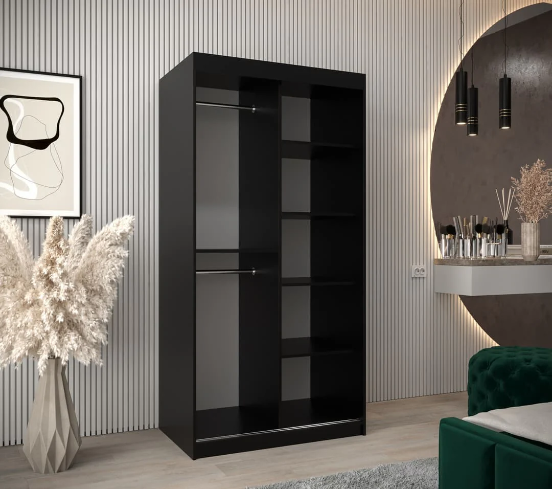 Uppsala T2 Sliding Door Wardrobe 100cm - Image 12