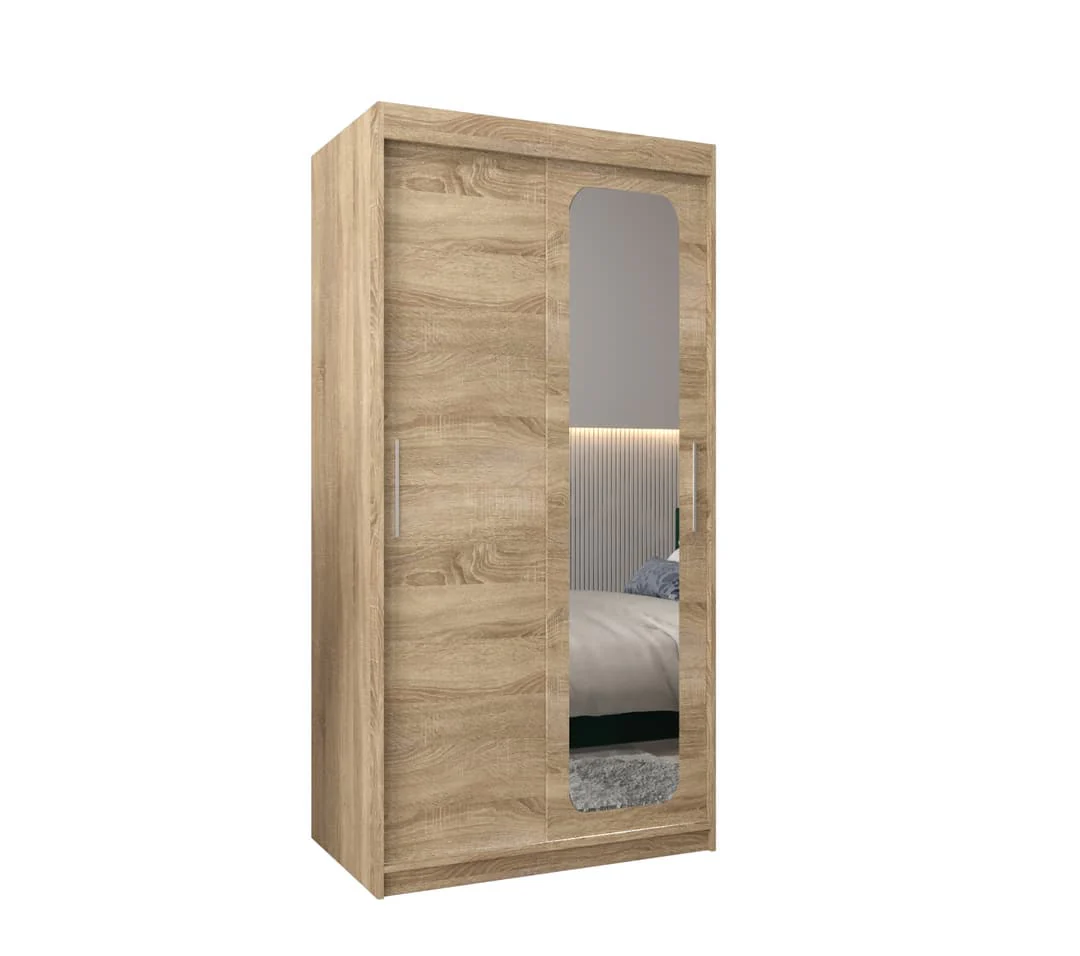 Uppsala T2 Sliding Door Wardrobe 100cm - Image 15