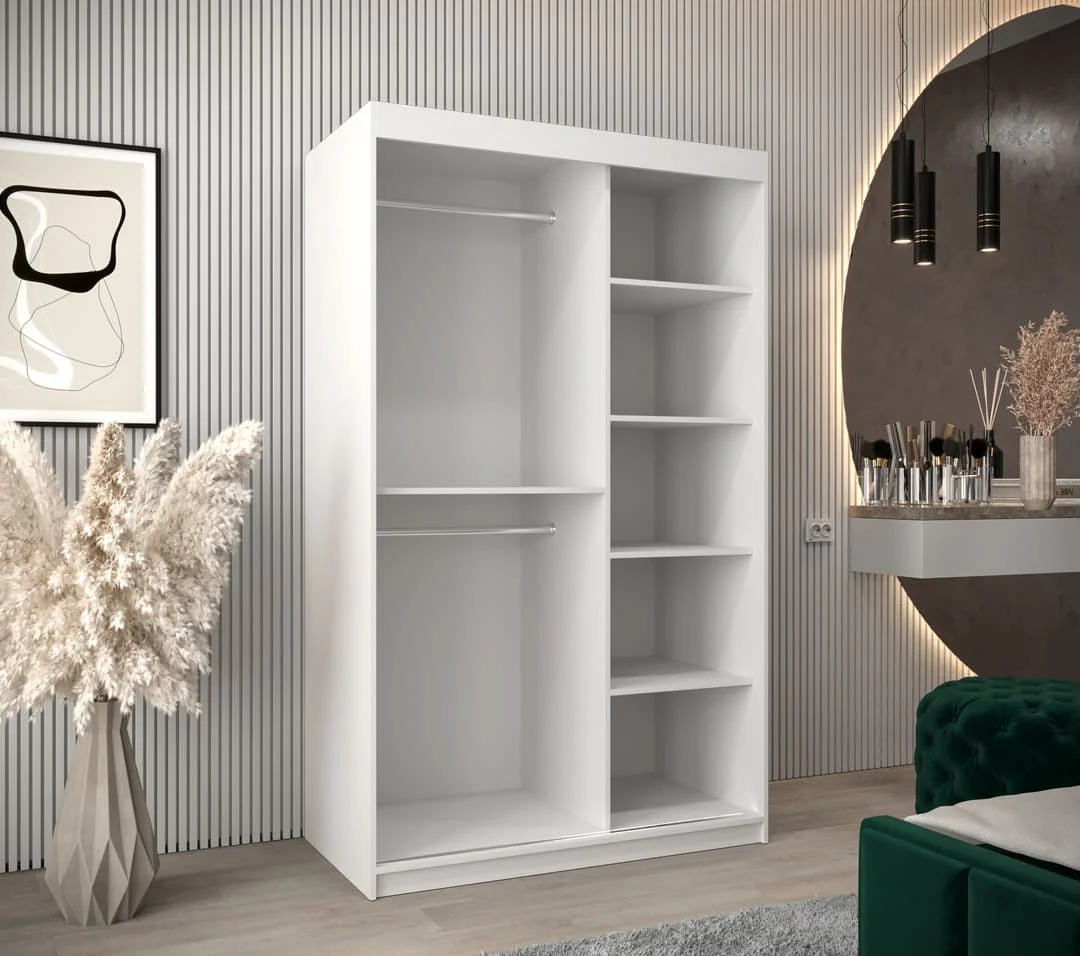 Uppsala T2 Sliding Door Wardrobe 120cm - Image 8