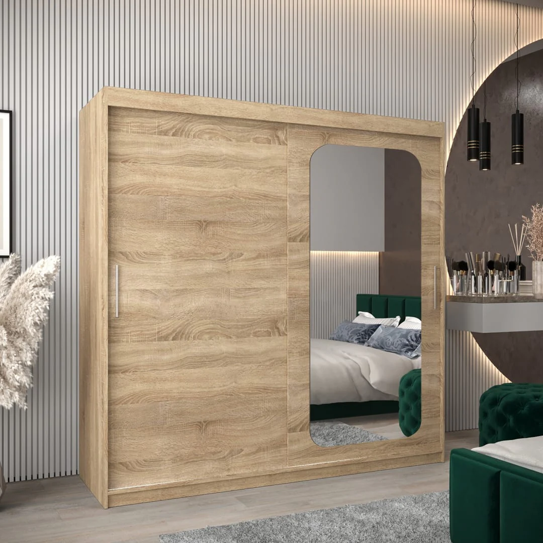 Uppsala T2 Sliding Door Wardrobe 200cm - Image 14