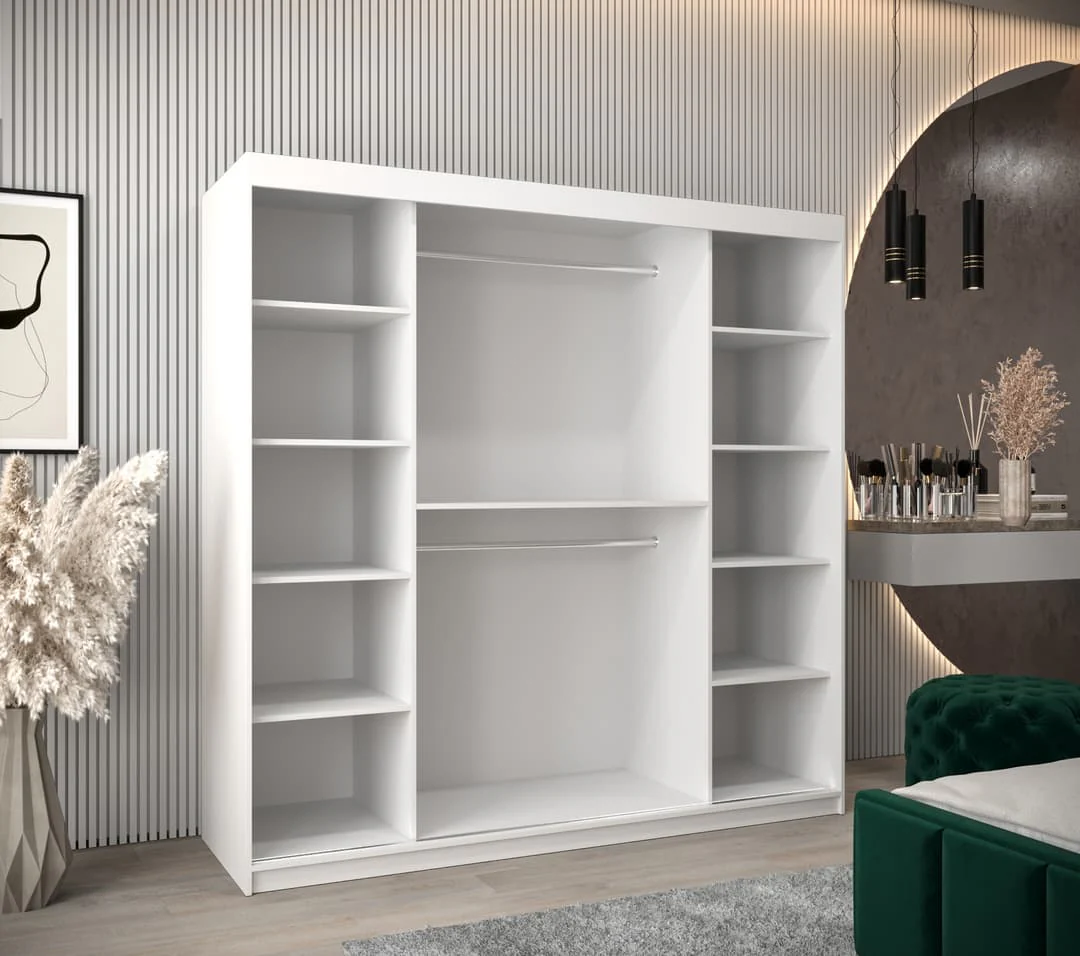 Uppsala T2 Sliding Door Wardrobe 200cm - Image 3
