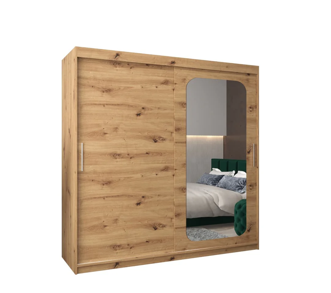 Uppsala T2 Sliding Door Wardrobe 200cm - Image 6