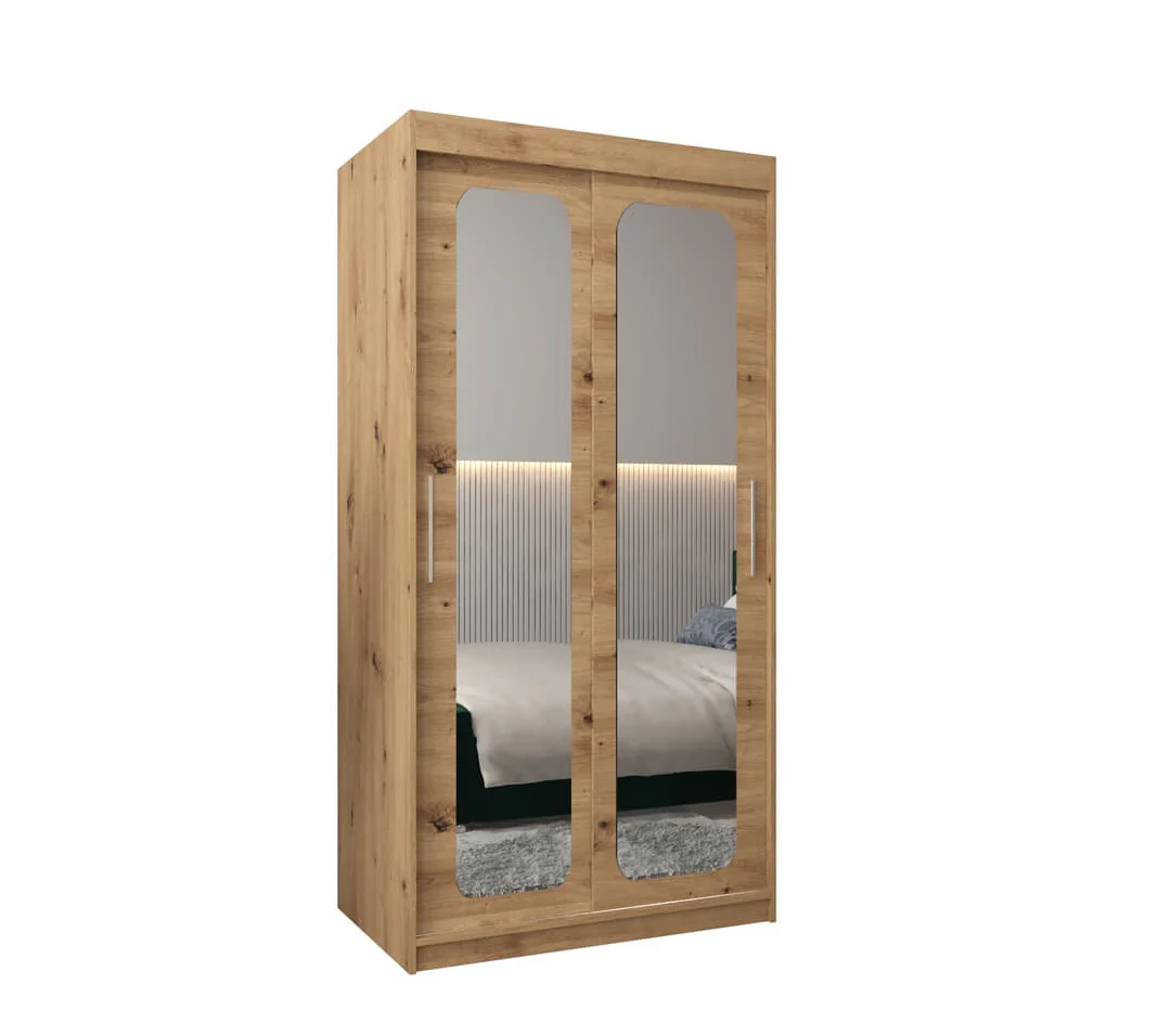 Uppsala T3 Sliding Door Wardrobe 100cm - Image 6