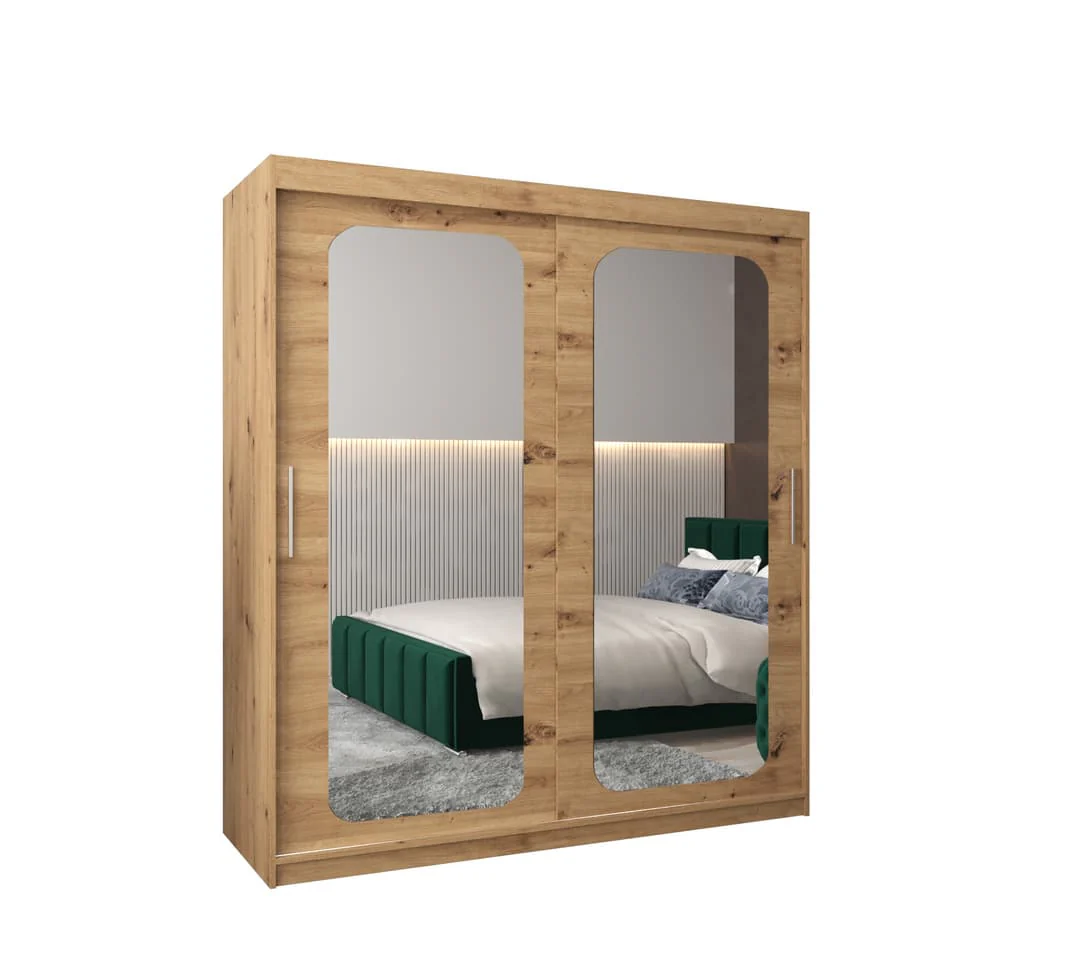 Uppsala T3 Sliding Door Wardrobe 180cm - Image 10